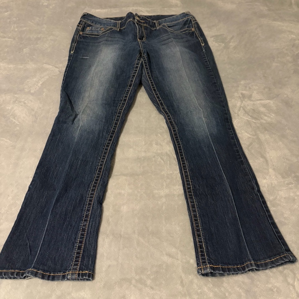 Maurices Dark Blue Boot Cut Jeans